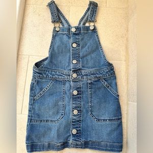 Girls Jean overall dress